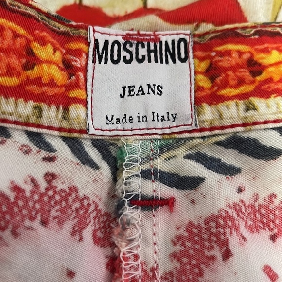 Moschino Green Yellow High Waist Italian Flag Pants - Picture 11 of 13